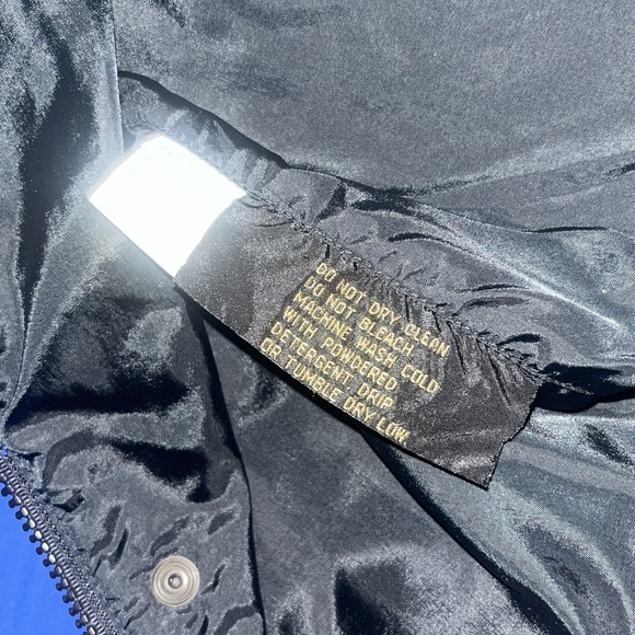 Vintage 90s Eddie Bauer Ultrex Snap Front Windbreaker Jacket Teal Blue Men's M - Picture 11 of 16